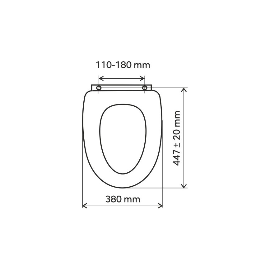 FERRO - SoftClose MDF Toilet Seat with Ash Decor