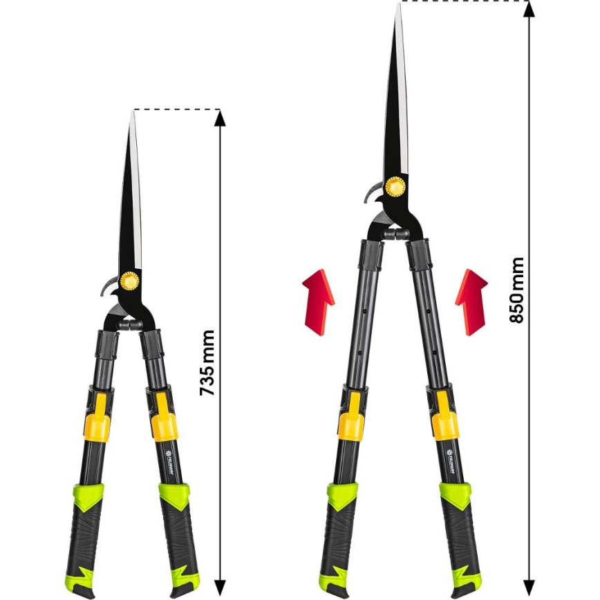 Fieldmann - 2-in-1 Telescopic Lever Garden Shears