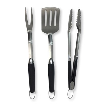 Fieldmann - 3-piece stainless steel grilling set