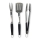 Fieldmann - 3-piece stainless steel grilling set
