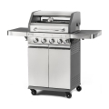 Fieldmann - 5-Burner Gas Grill, Matte Chrome Finish