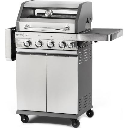Fieldmann - 5-Burner Gas Grill, Matte Chrome Finish