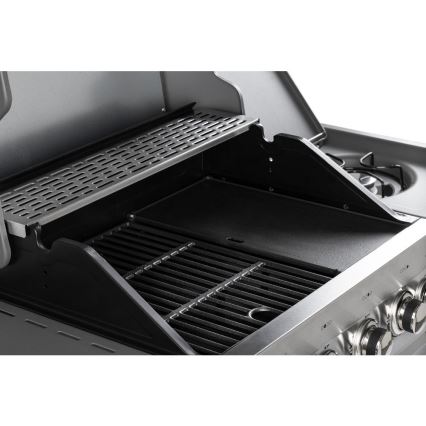 Fieldmann - 5-Burner Gas Grill, Matte Chrome Finish