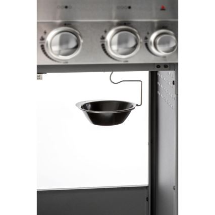 Fieldmann - 5-Burner Gas Grill, Matte Chrome Finish