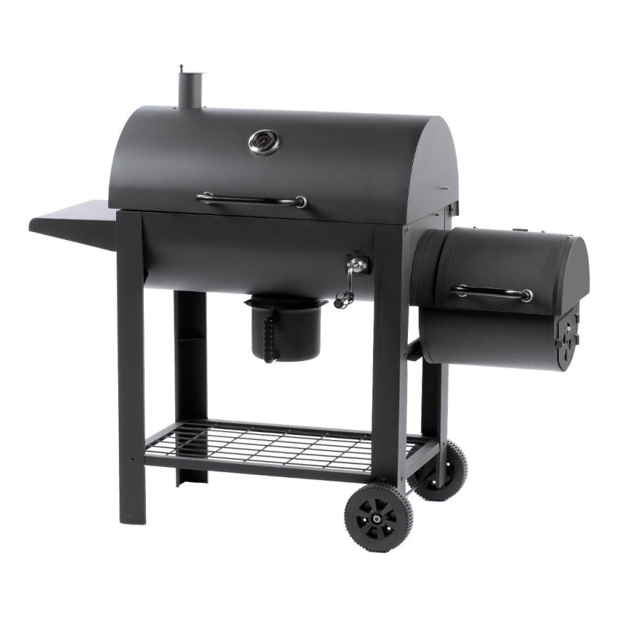 Fieldmann - Charcoal grill with smokehouse black