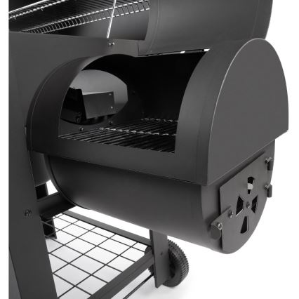 Fieldmann - Charcoal grill with smokehouse black
