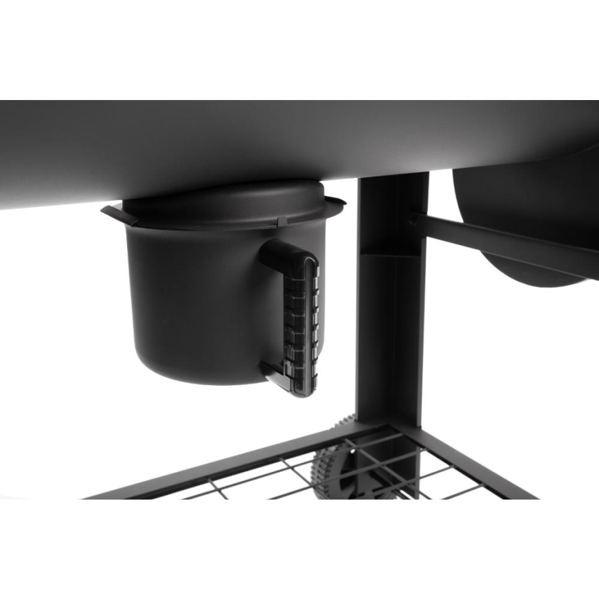 Fieldmann - Charcoal grill with smokehouse black