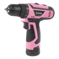 Fieldmann - Cordless Drill 12V, 1500 mAh, Pink/Black