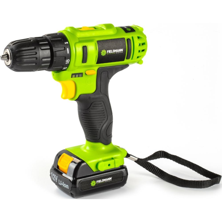 Fieldmann - Cordless Drill with Accessories 12V 1300 mAh