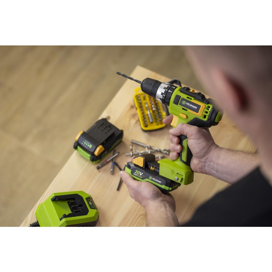 Fieldmann - Cordless hammer drill 20V