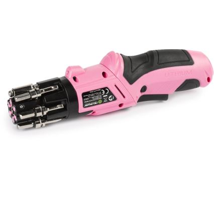Fieldmann - Cordless Screwdriver 3.6V 1300 mAh Pink