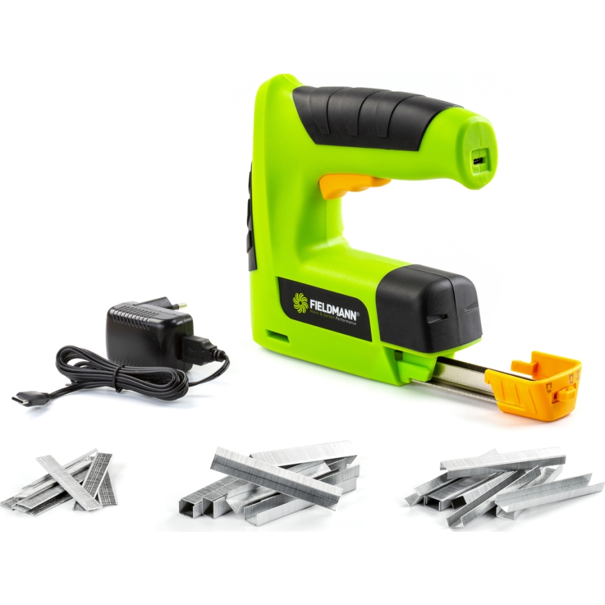 Fieldmann - Cordless staple gun 1500 mAh 4V