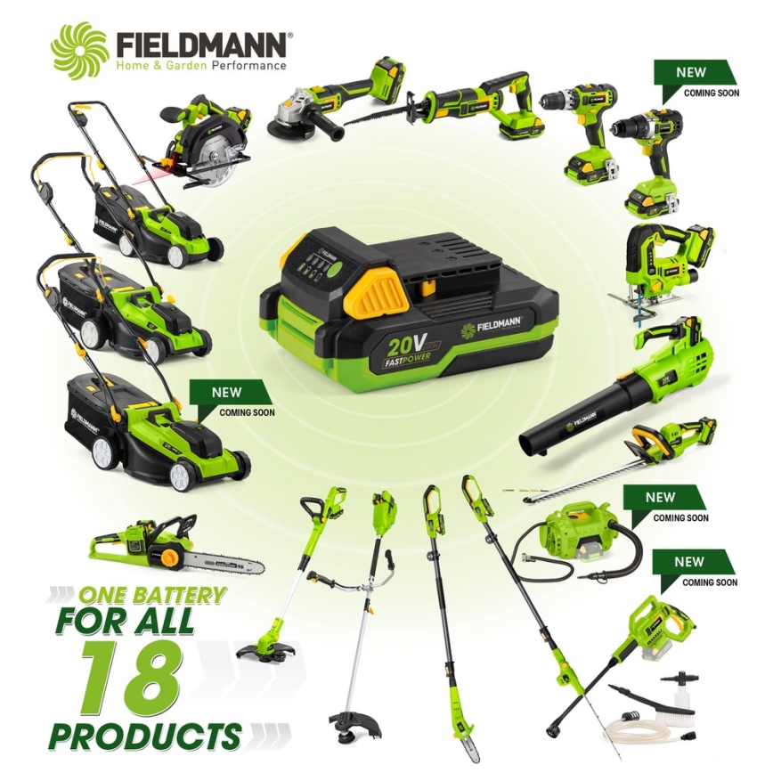 Fieldmann - Cordless string lawn mower 20V