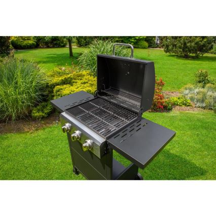 Fieldmann - Gas grill 3x burner black