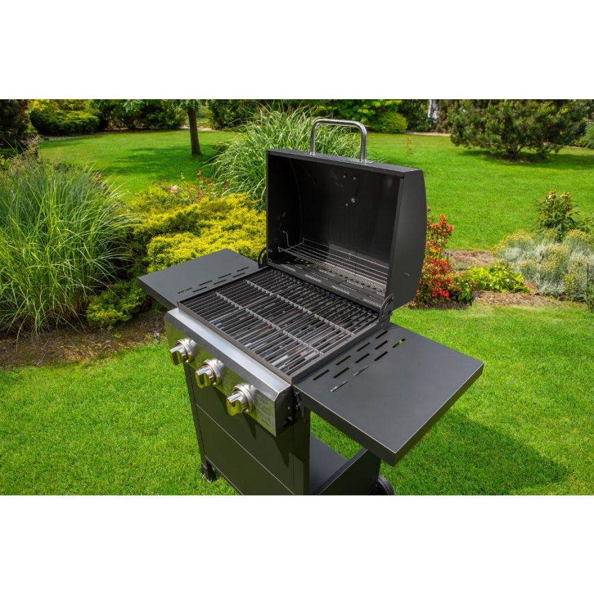 Fieldmann - Gas grill 3x burner black