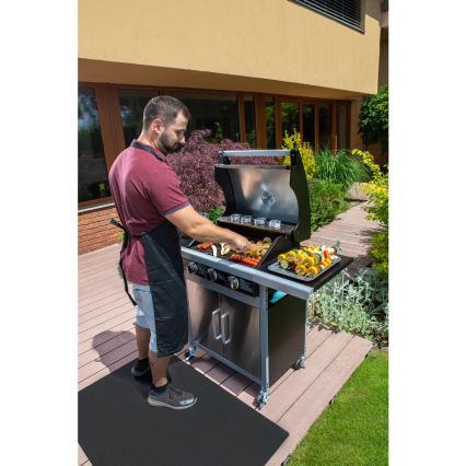 Fieldmann - Gas grill 3x burner matte chrome