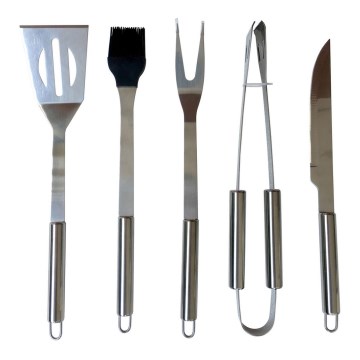 Fieldmann - Grilling utensils 5 pcs stainless steel