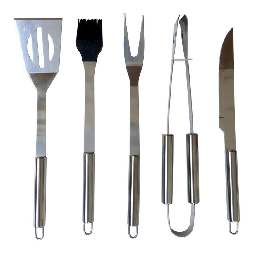 Fieldmann - Grilling utensils 5 pcs stainless steel