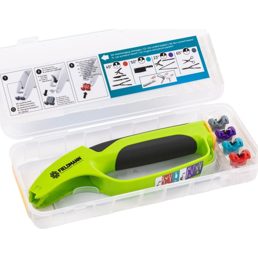 Fieldmann - Knife and scissors sharpener 4in1