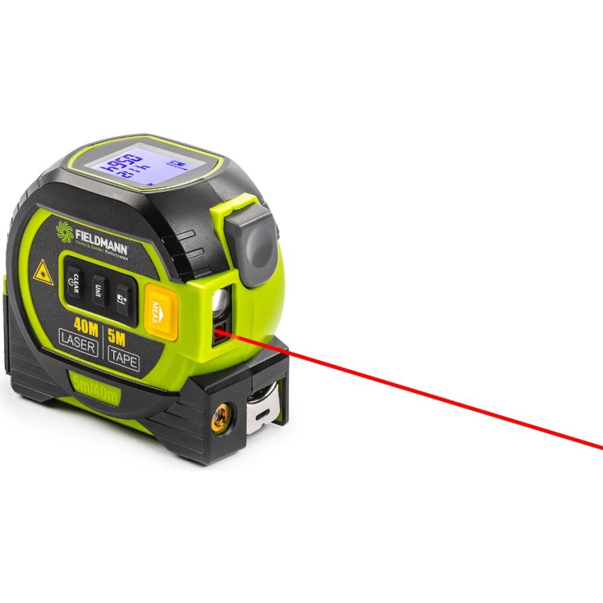 Fieldmann - Laser distance meter with LED display and roulette meter 2xAA
