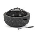 Fieldmann - Portable wood campfire with a grate anthracite