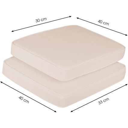 Fieldmann - Set of pillows for the balcony set creamy