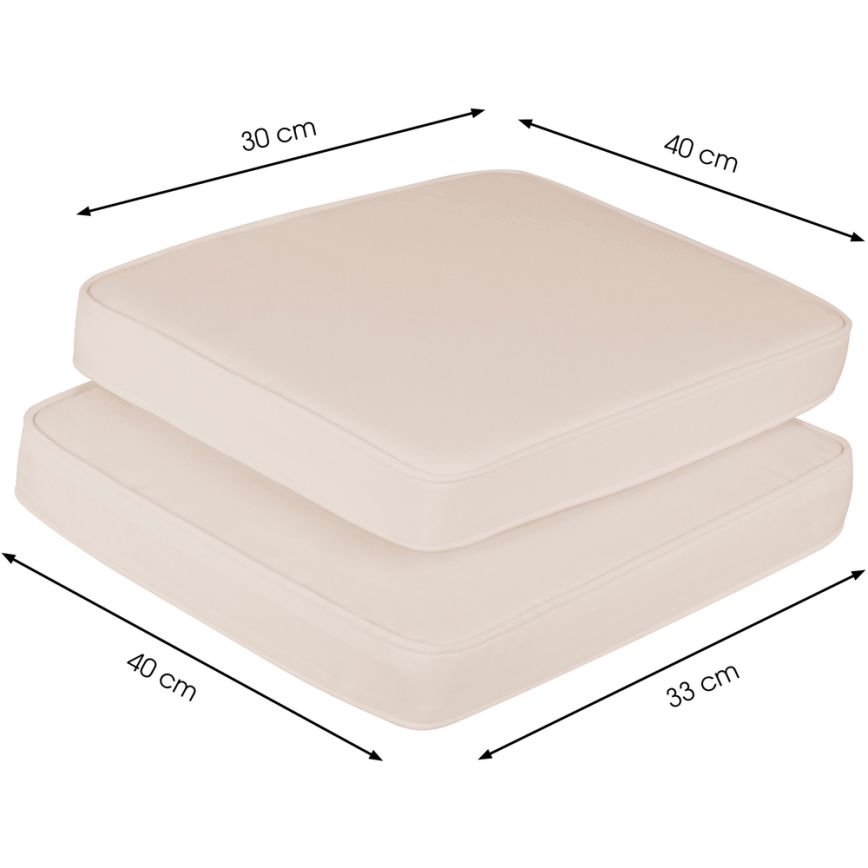 Fieldmann - Set of pillows for the balcony set creamy