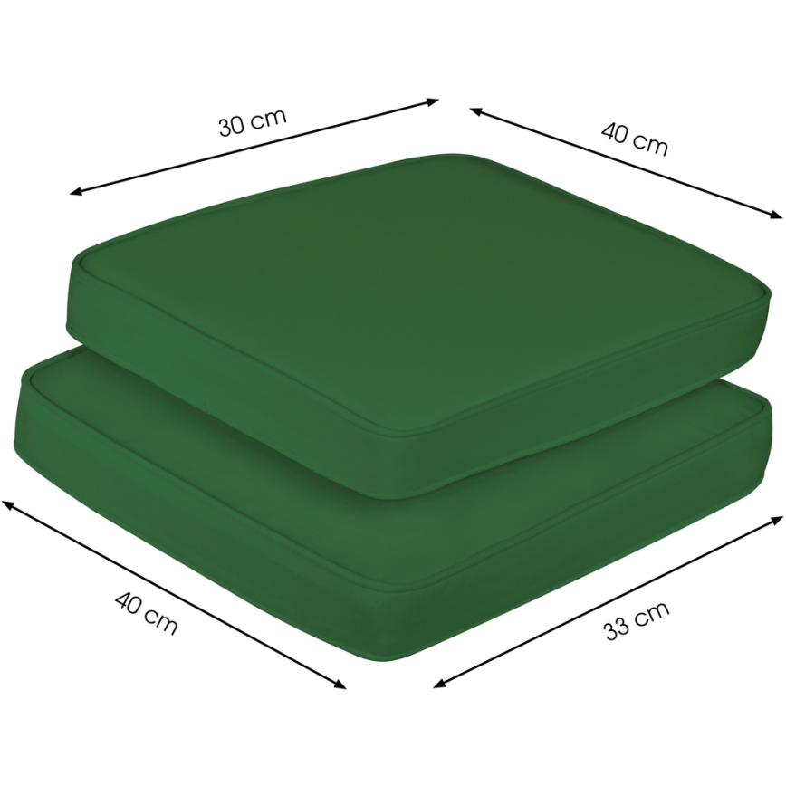 Fieldmann - Set of pillows for the balcony set green