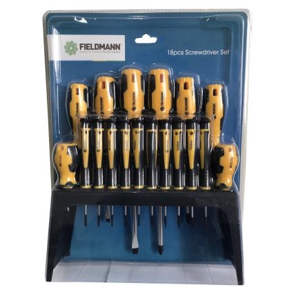 Fieldmann - Set of screwdrivers with a holder 18 pcs