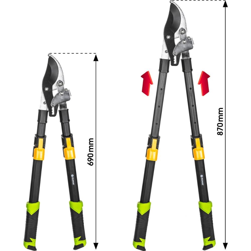 Fieldmann - Telescopic Lever-Action Garden Loppers