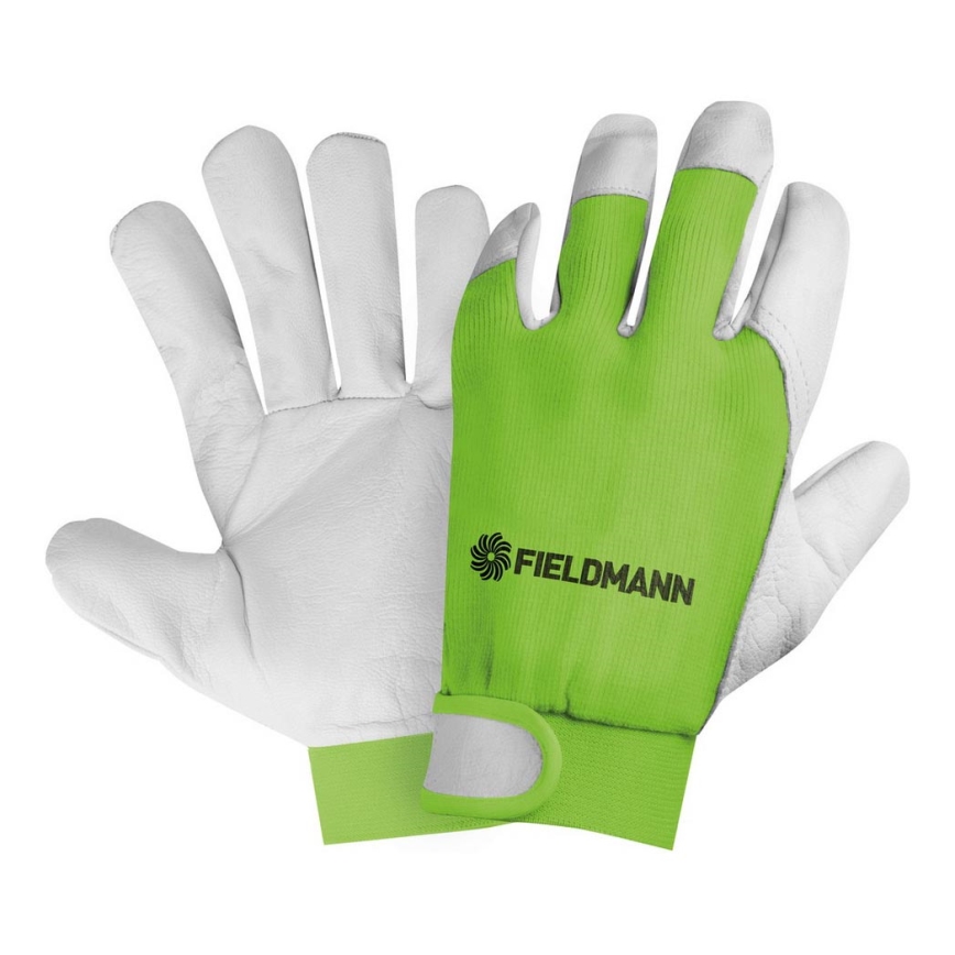 Fieldmann - Work gloves green/white