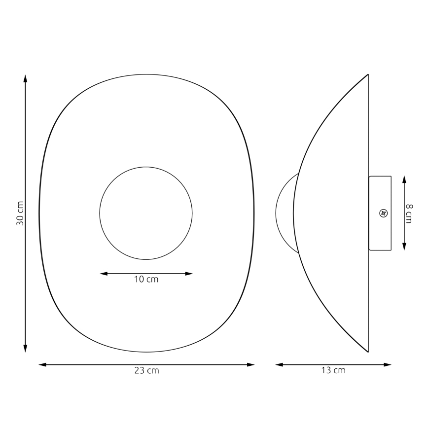 FIERO Wall Light 1xG9/8W/230V Gray