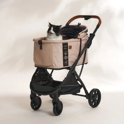 Fikago - Stroller for dogs and cats AGILE HUGGY beige