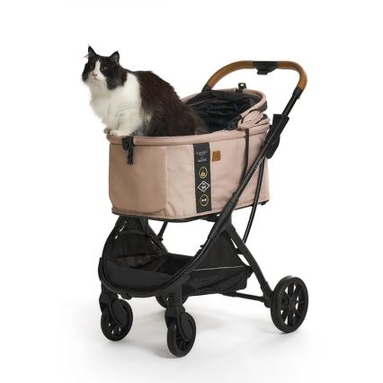 Fikago - Stroller for dogs and cats AGILE HUGGY beige
