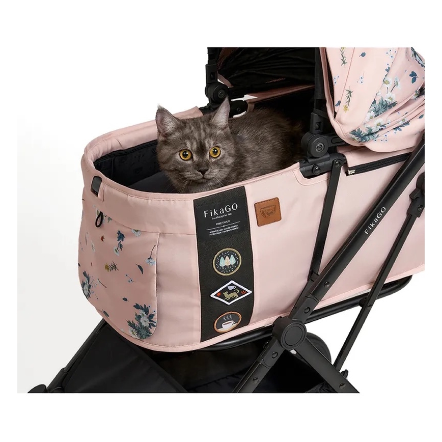 Fikago - Stroller for dogs and cats FTG Artic Flower