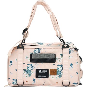 Fikago - Travel carrier bag for dogs and cats TRUFFLE Artic Flower