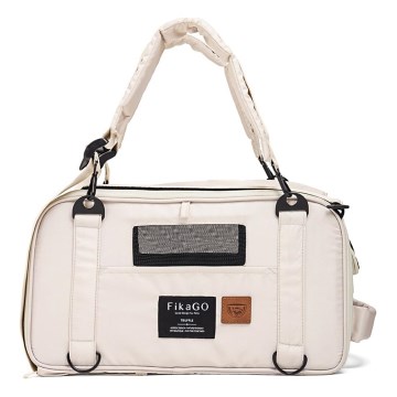 Fikago - Travel carrier bag for dogs and cats TRUFFLE Creamy Cloud