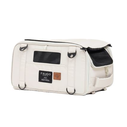 Fikago - Travel carrier bag for dogs and cats TRUFFLE Creamy Cloud
