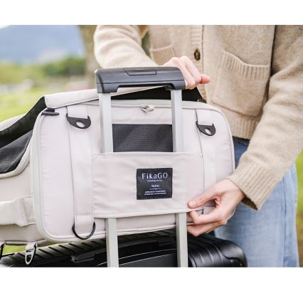 Fikago - Travel carrier bag for dogs and cats TRUFFLE Grey