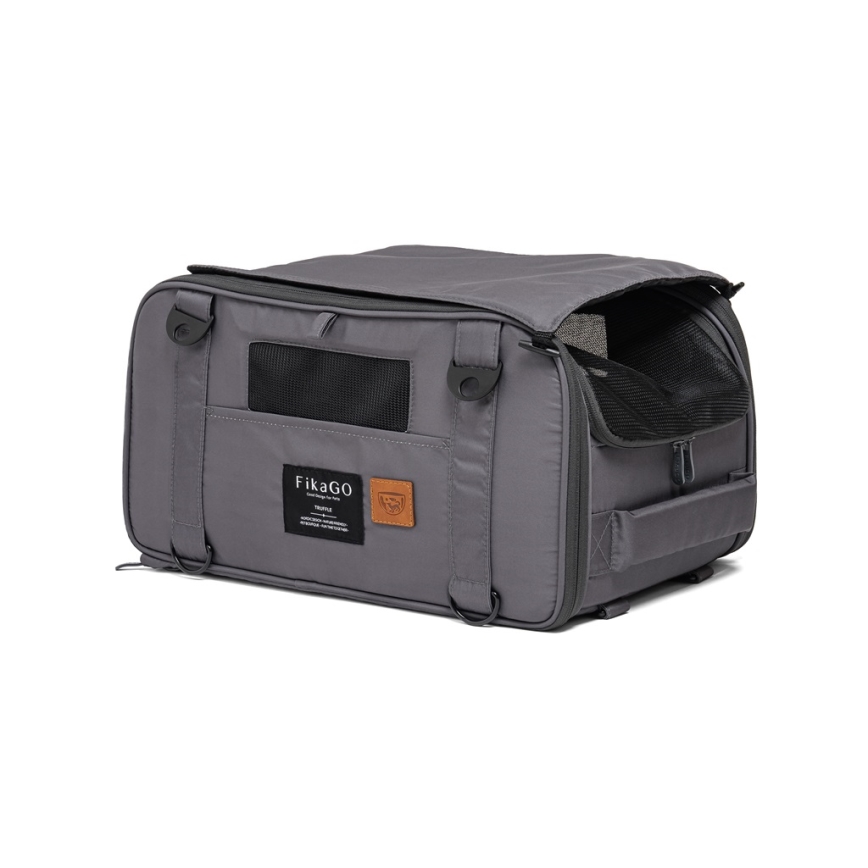 Fikago - Travel carrier bag for dogs and cats TRUFFLE Grey