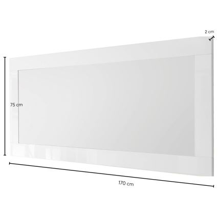 FINERA Mirror 75 x 170 cm White