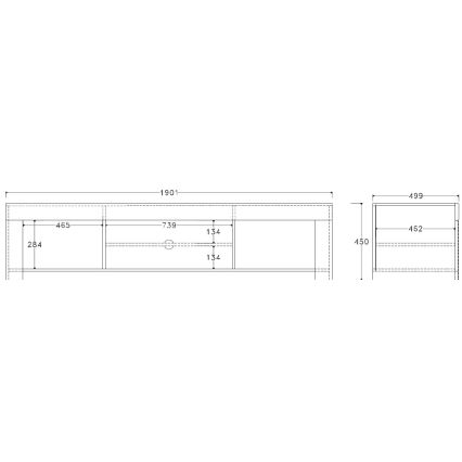 FINERA TV Stand, White