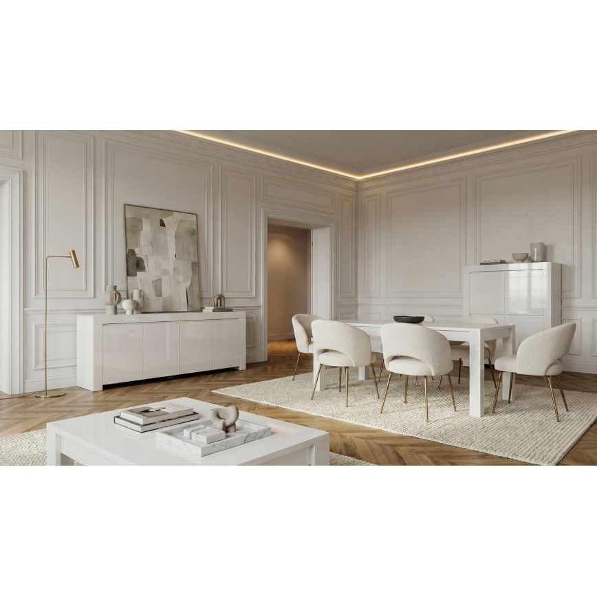 FINERA White Chest of Drawers