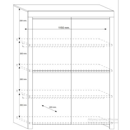 FINERA White Chest of Drawers