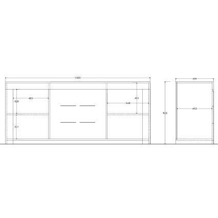 FINERA White Chest of Drawers