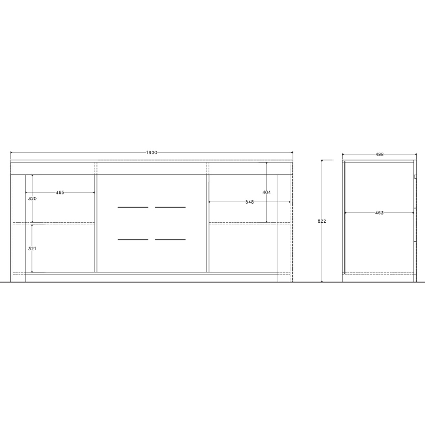 FINERA White Chest of Drawers