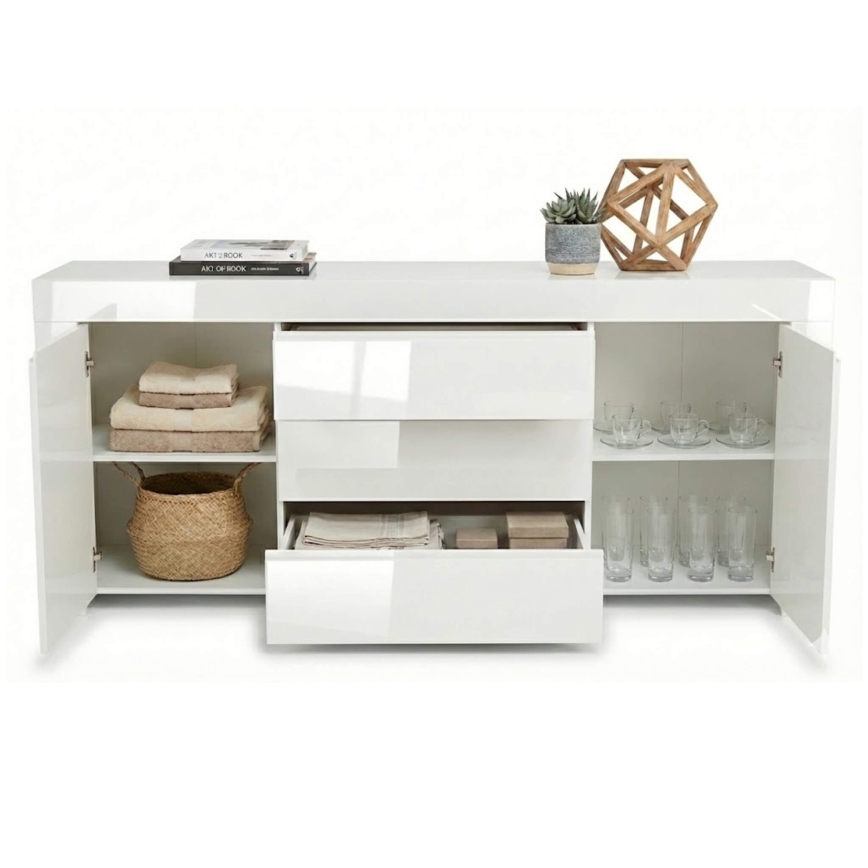 FINERA White Chest of Drawers