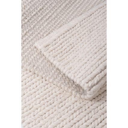FIR WOOL Rug 160x230 cm, 2600 g/m2, Cream/Natural