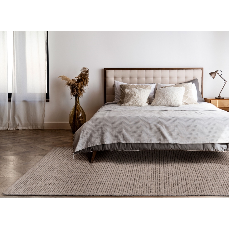 FIR WOOL Rug 70 x 140 cm, 2600 g/m², Beige/Natural