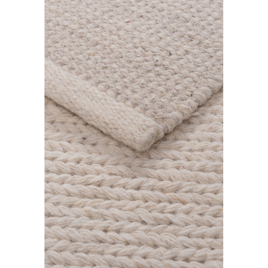 FIR WOOL Rug 70x140 cm 2600 g/m2 Cream/Natural